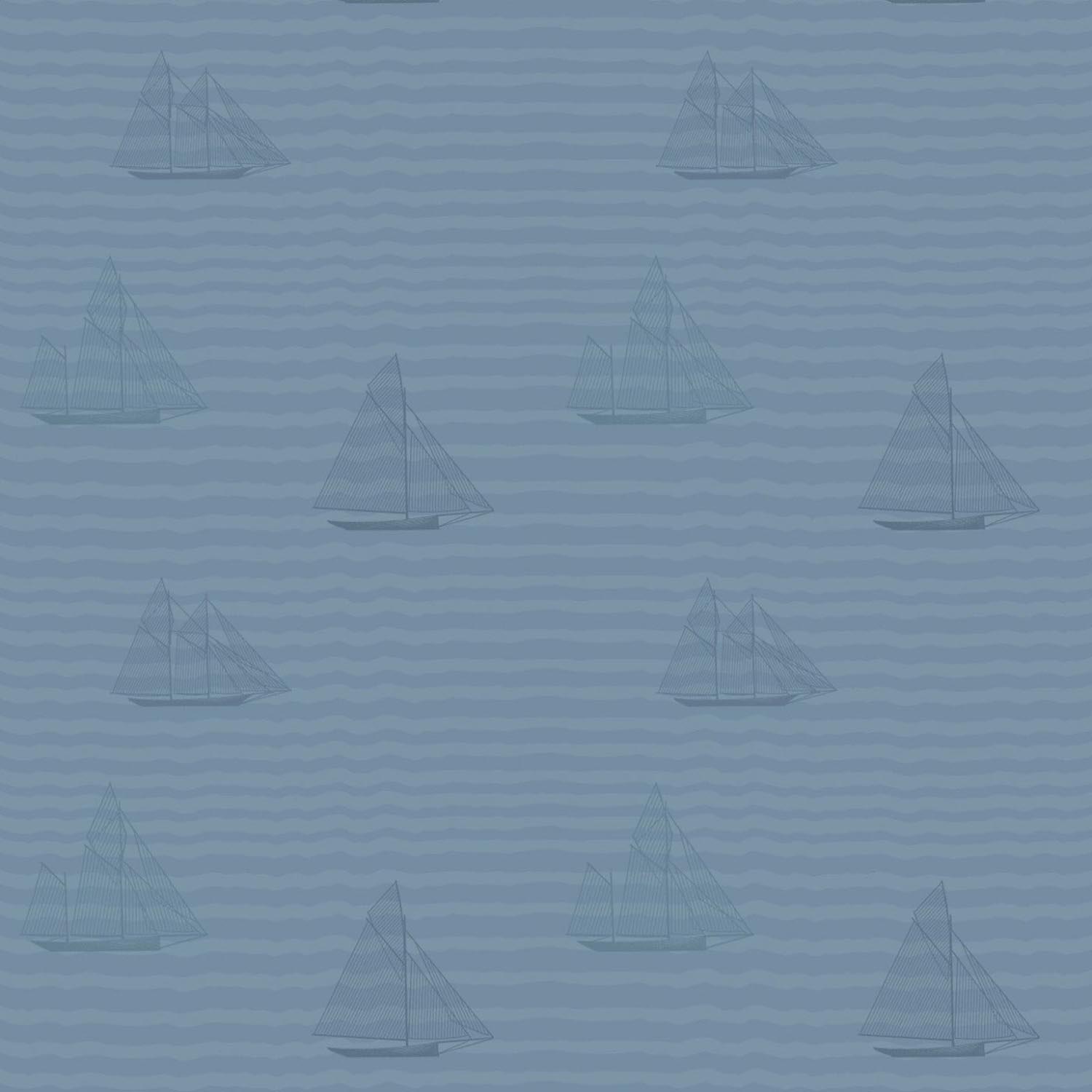 Mitchell Black Sailboats Wallpaper