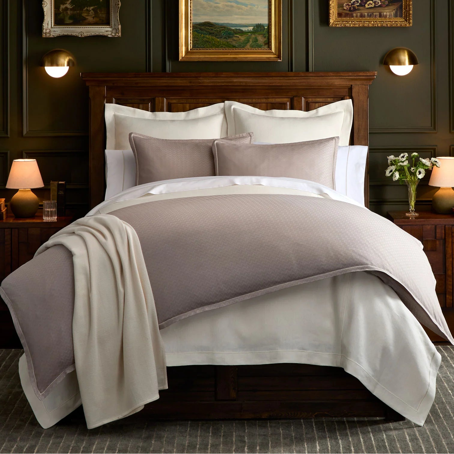 Peacock Alley Savoy Jacquard Duvet Set