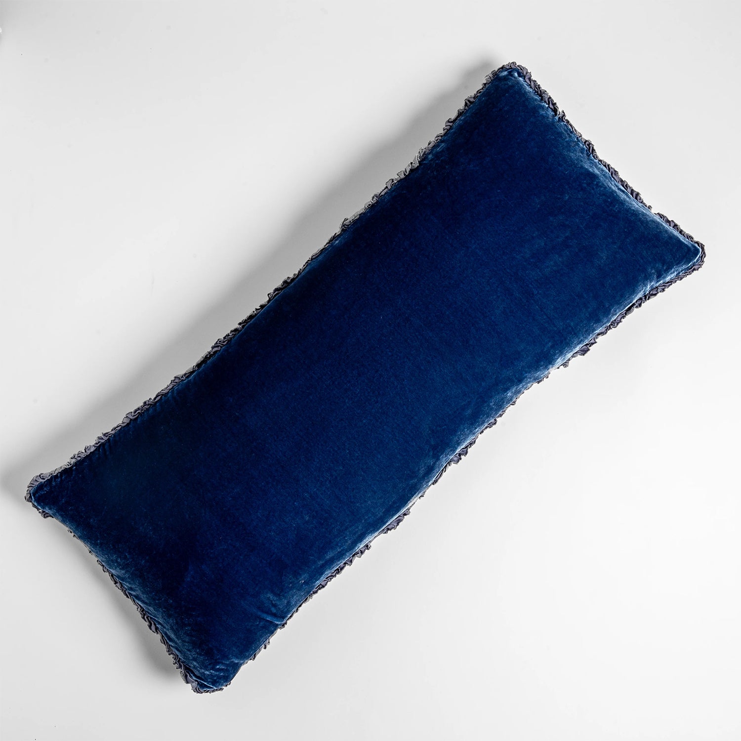 Bella Notte Carmen Lumbar Throw Pillow in silk velvet, reverse side showing the backing (view 42)