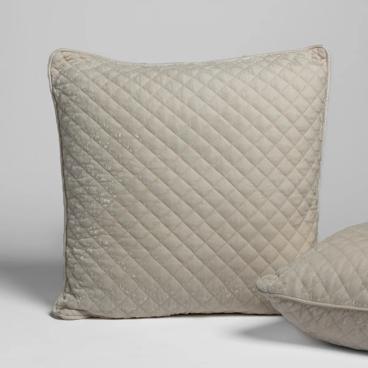 Bella Notte Silk Velvet Quilted Pillow Sham