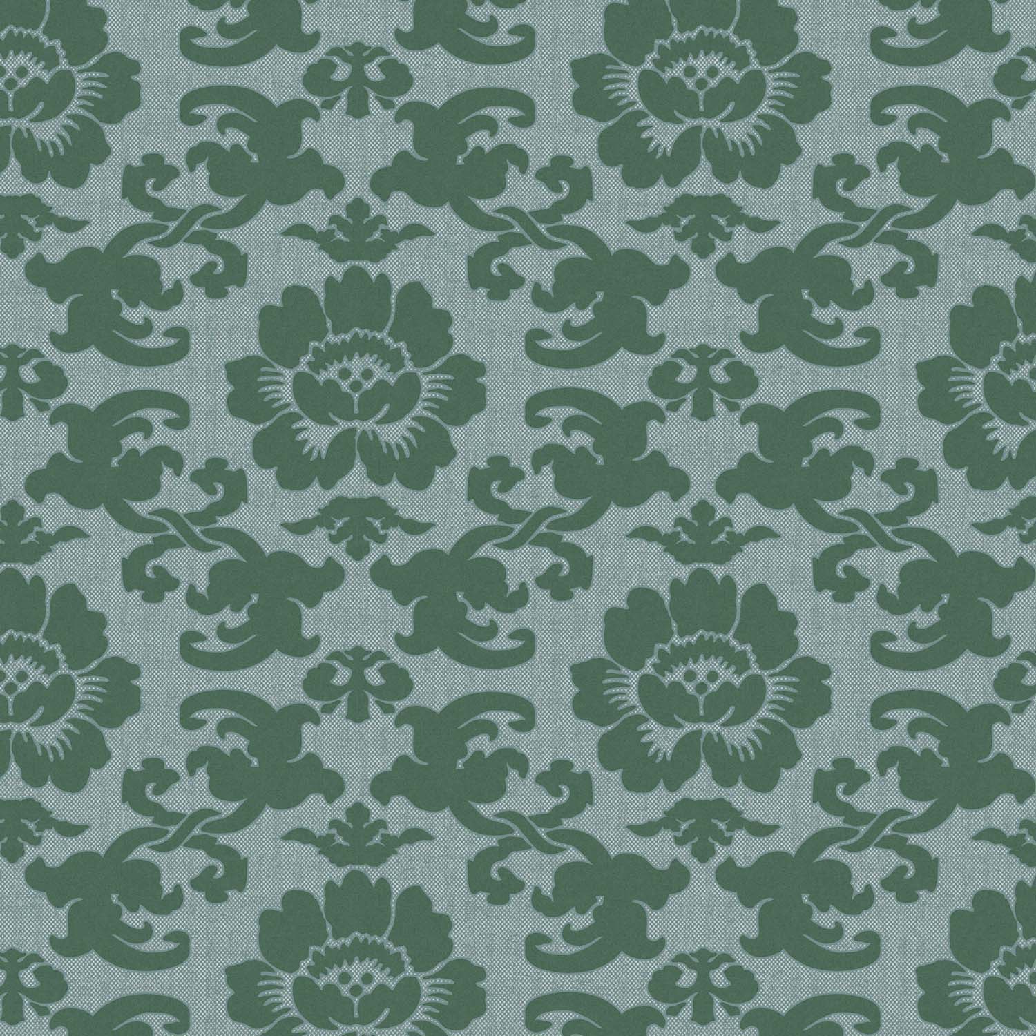 Mitchell Black Silken Poppy Wallpaper