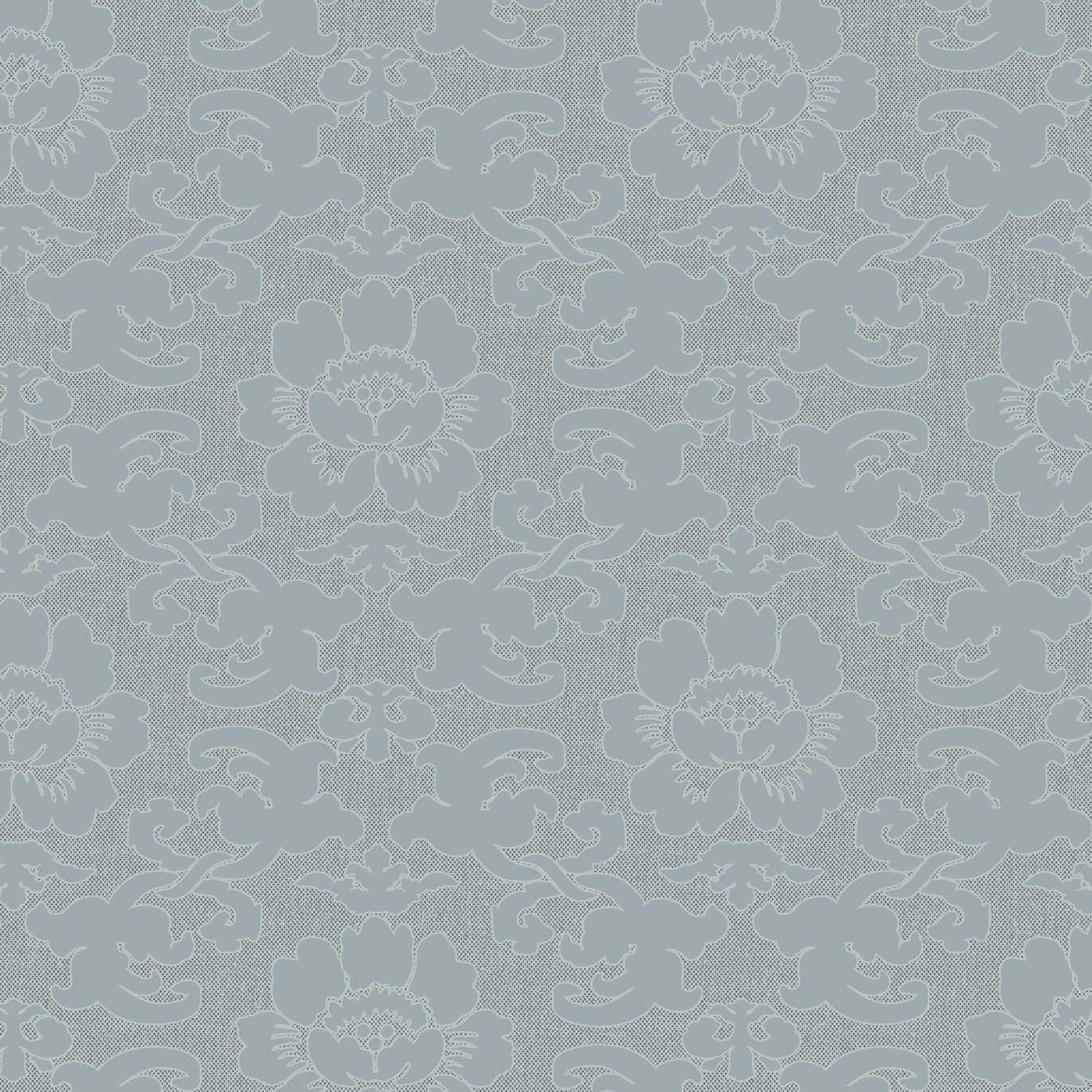 Mitchell Black Silken Poppy Wallpaper