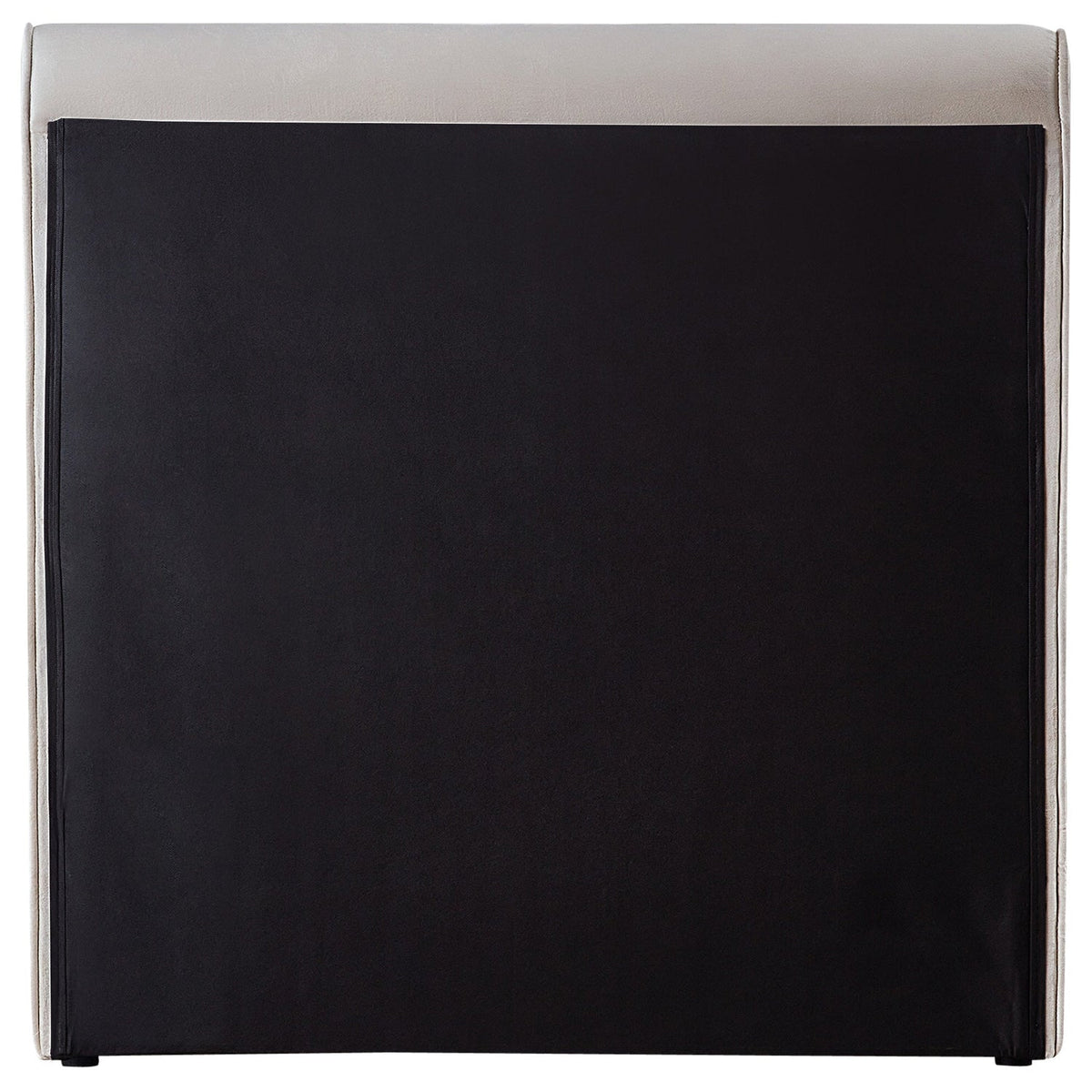 Sloan Cream Velvet Upholstered Bed