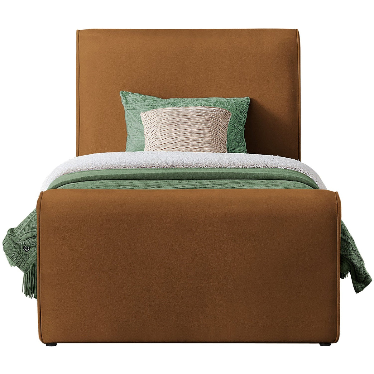 Sloan Saddle Velvet Upholstered Bed