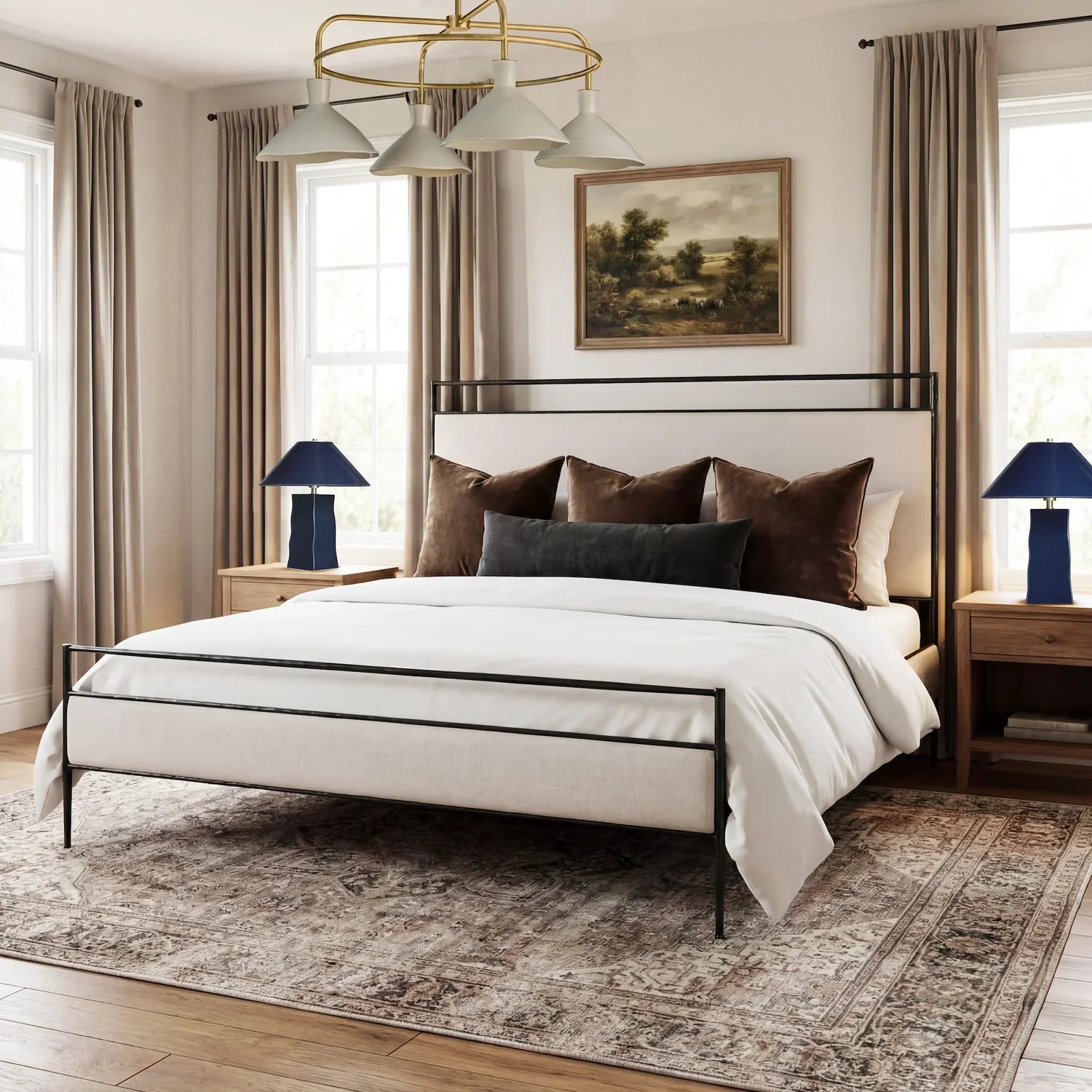 MENO HOME x Co. House Designs Soma Natural Iron Bed