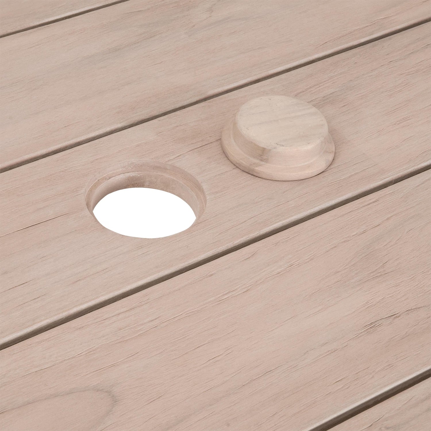 Sur Washed Teak Outdoor Dining Table