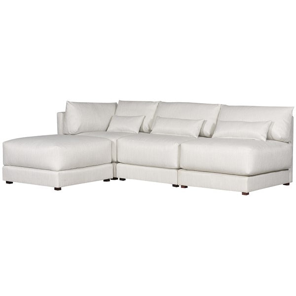 Vanguard Furniture Dove Callaloo Cotton Fabric Bumper