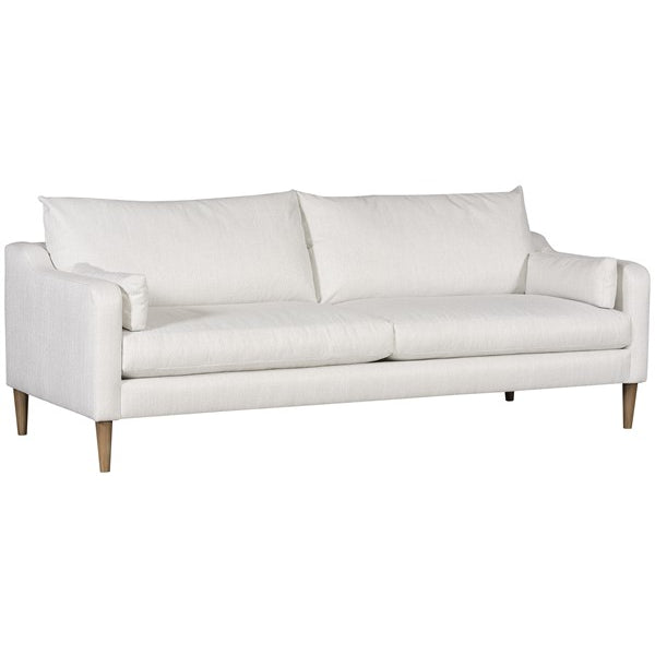 Vanguard Furniture Thea Callaloo Cotton Fabric with Flaxen Stone Tapered Leg Sofa