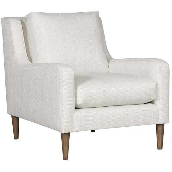Vanguard Furniture Josie Callaloo Cotton Fabric with Flaxen Stone Tapered Leg Chair