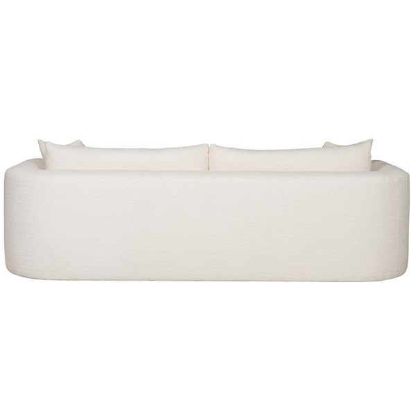 Vanguard Furniture Lola Itilia Ivory/Film Noir Bench Seat Sofa