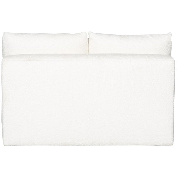 Vanguard Furniture Lola Itilia Ivory/Film Noir Armless Loveseat