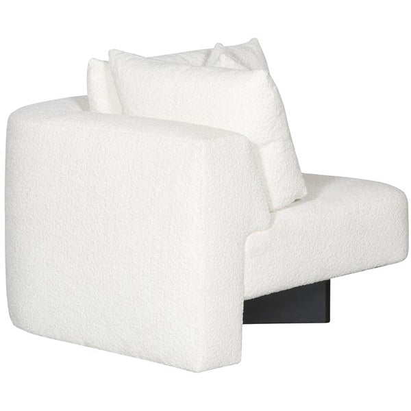 Vanguard Furniture Lola Itilia Ivory/Film Noir Corner Chair
