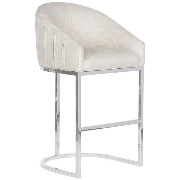 Vanguard Furniture MIY Dining Index Porcelain with Polished Nickel Base Performance Ryder Barstool
