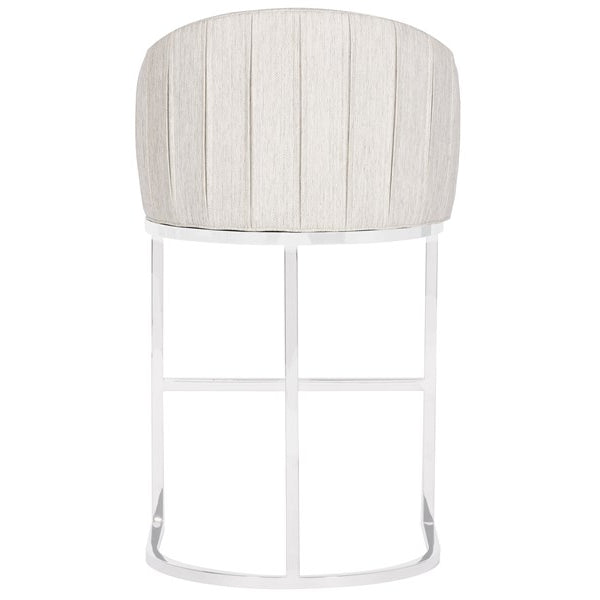 Vanguard Furniture MIY Dining Index Porcelain with Polished Nickel Base Performance Ryder Barstool