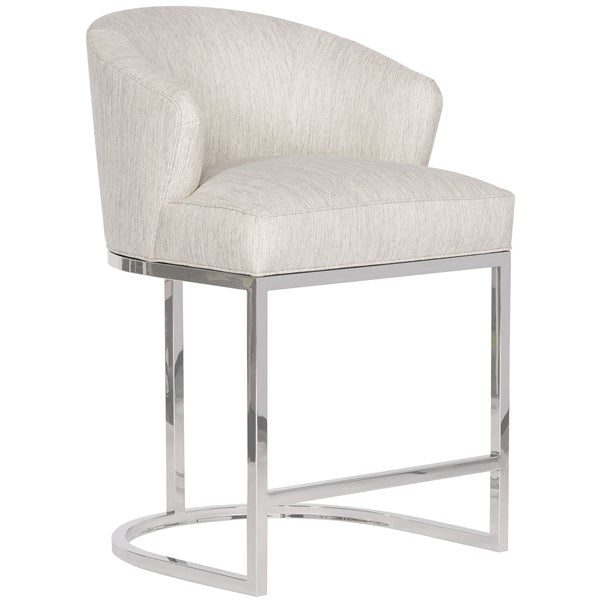 Vanguard Furniture MIY Dining Index Porcelain with Polished Nickel Performance Charley Counter Stool