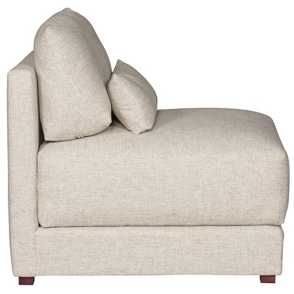 Vanguard Furniture Dove Jack Linen Fabric Armless Chair