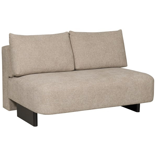 Vanguard Furniture Lola Jasper Pebble/Film Noir Armless Loveseat