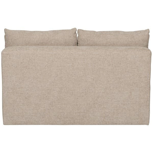 Vanguard Furniture Lola Jasper Pebble/Film Noir Armless Loveseat