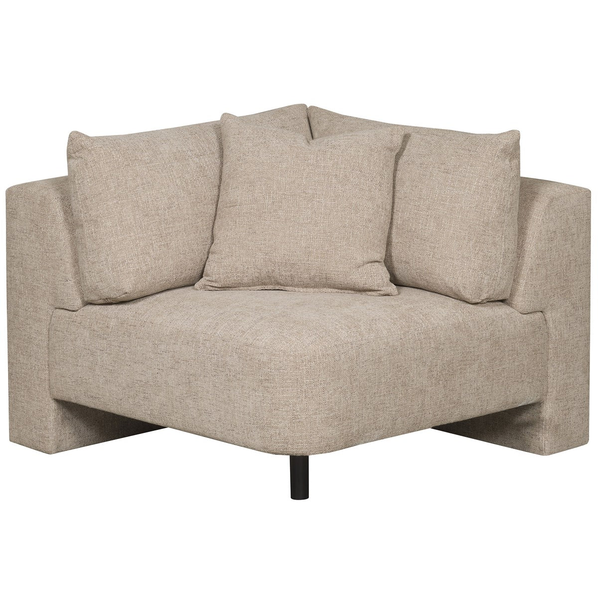 Vanguard Furniture Lola Jasper Pebble/Film Noir Corner Chair