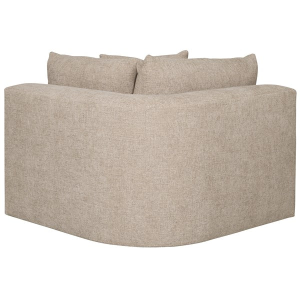 Vanguard Furniture Lola Jasper Pebble/Film Noir Corner Chair