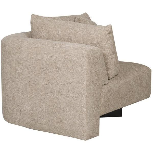 Vanguard Furniture Lola Jasper Pebble/Film Noir Corner Chair