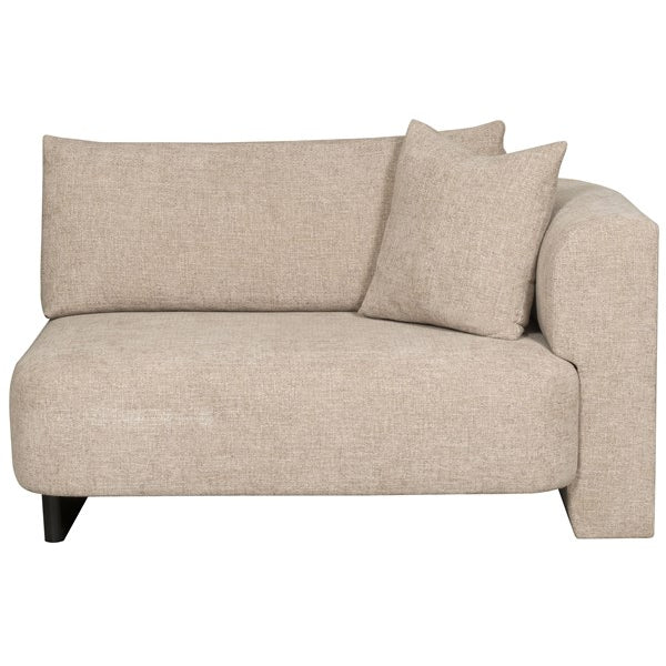 Vanguard Furniture Lola Jasper Pebble/Film Noir Right Arm Loveseat