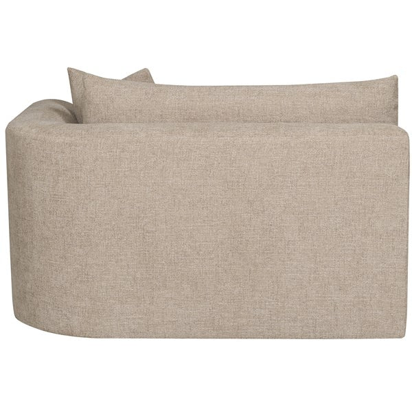 Vanguard Furniture Lola Jasper Pebble/Film Noir Right Arm Loveseat