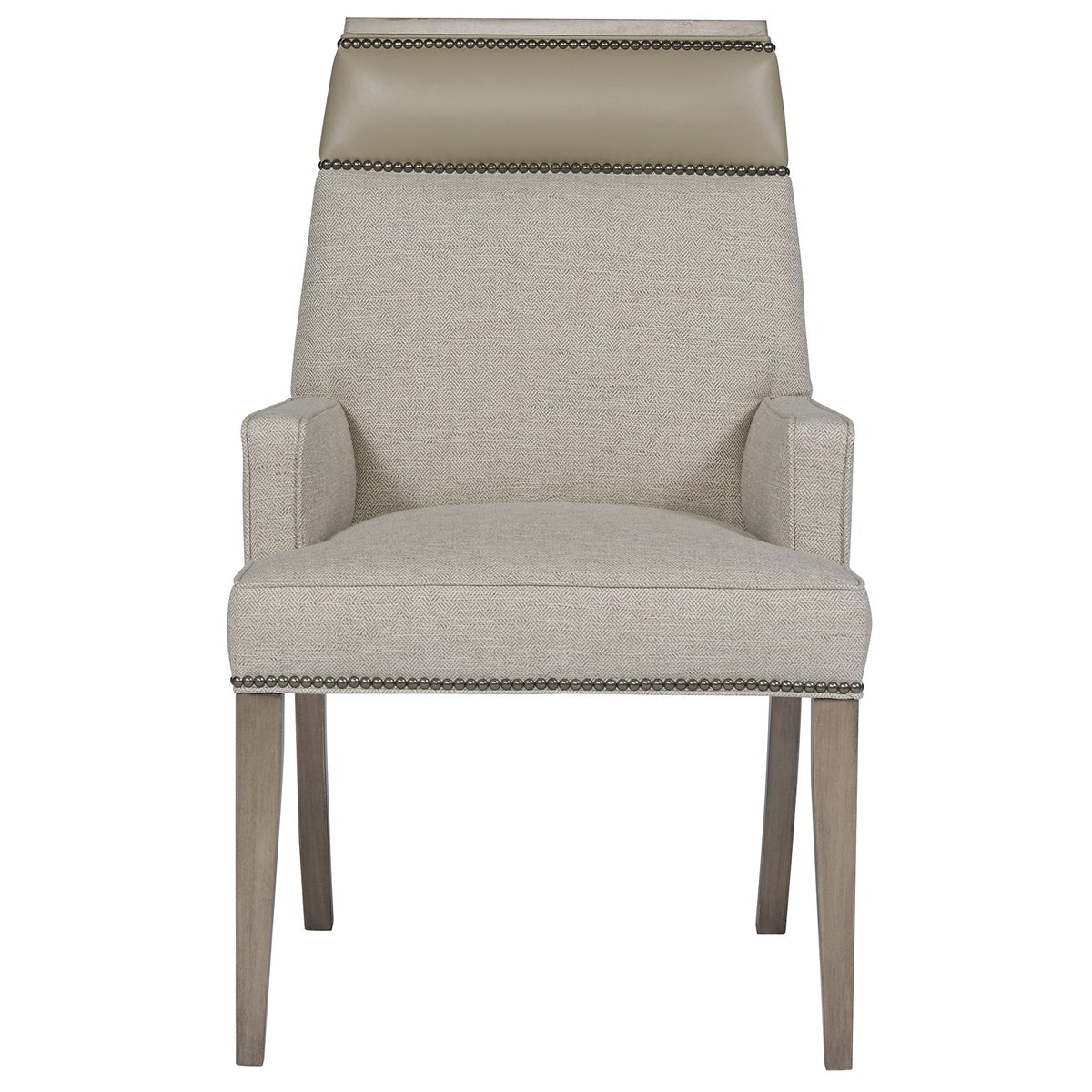 Vanguard Furniture Phelps Marcus Linen/Remmy Beige/#9 Black Silver Nail/Silverthorne Dining