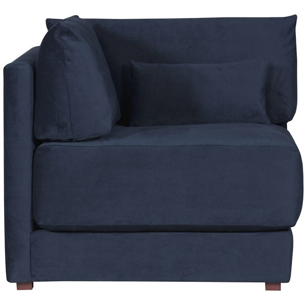 Vanguard Furniture Dove Village Ink Fabric Corner Chair