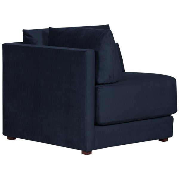 Vanguard Furniture Dove Village Ink Fabric Corner Chair