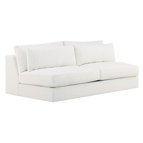 Vanguard Furniture Leone Nomad Snow Armless Two Seat Sofa