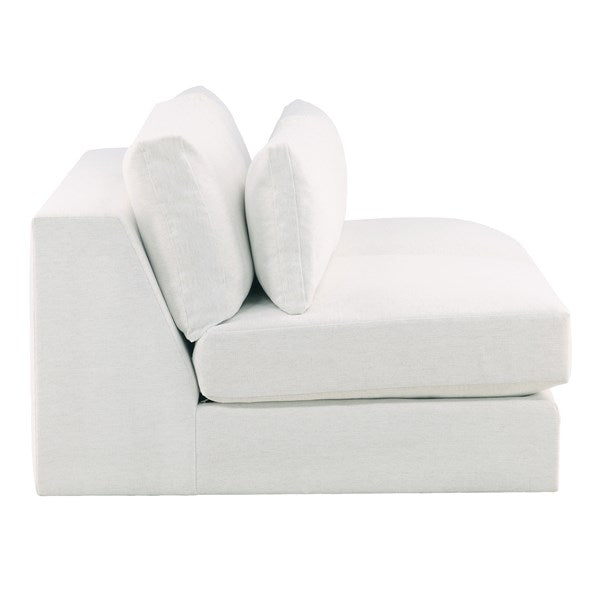Vanguard Furniture Leone Nomad Snow Armless Two Seat Sofa