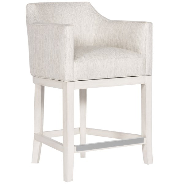 Vanguard Furniture MIY Dining Index Porcelain with Wood Flare Base Casablanca Performance Ian Counter Stool