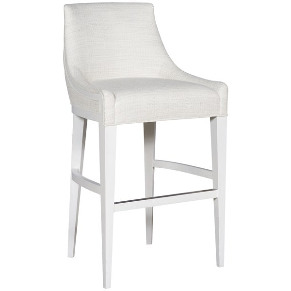Vanguard Furniture Cove Kipri Snow Fabric with White Frost Barstool