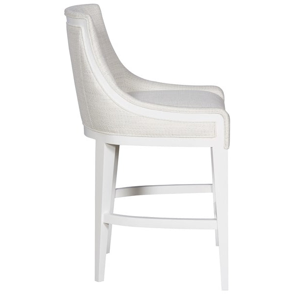 Vanguard Furniture Cove Kipri Snow Fabric with White Frost Counter Stool