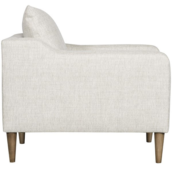 Vanguard Furniture Thea Tatz Natural Fabric with Flaxen Stone Tapered Leg Chair