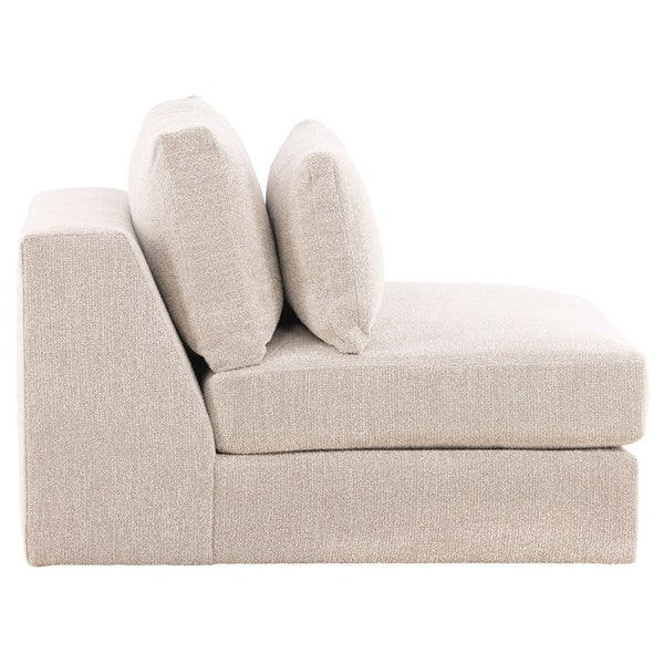 Vanguard Furniture Leone Topper Oatmeal Fabric Armless Chair