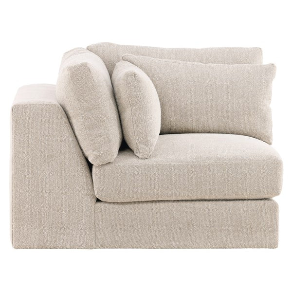 Vanguard Furniture Leone Topper Oatmeal Fabric Corner Chair