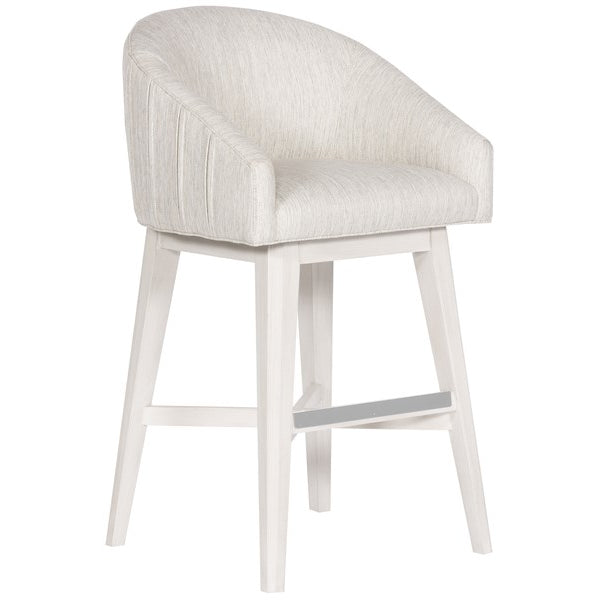 Vanguard Furniture MIY Dining Index Porcelain w/Wood Retro Swivel Base Casablanca Performance Ryder Barstool