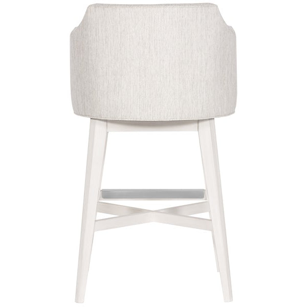 Vanguard Furniture MIY Dining Index Porcelain w/Wood Retro Swivel Base Casablanca Performance Ian Barstool