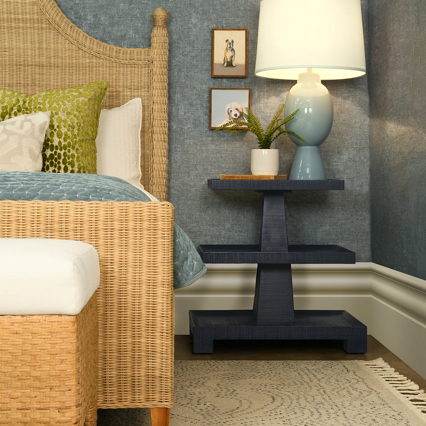 Worlds Away Tatiana Side Table