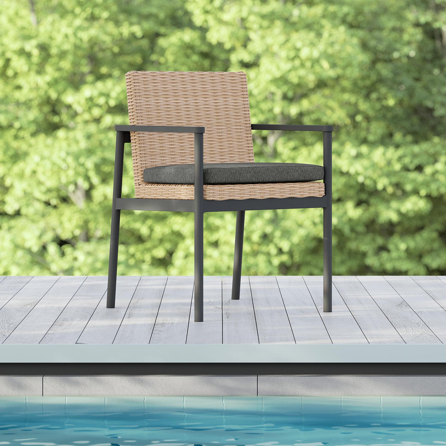 Azzurro Living Terra Outdoor Dining Chair Set of 2