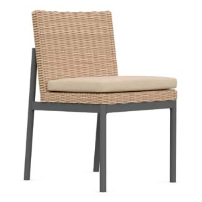 Azzurro Living Terra Outdoor Dining Armless Chair Set of 2