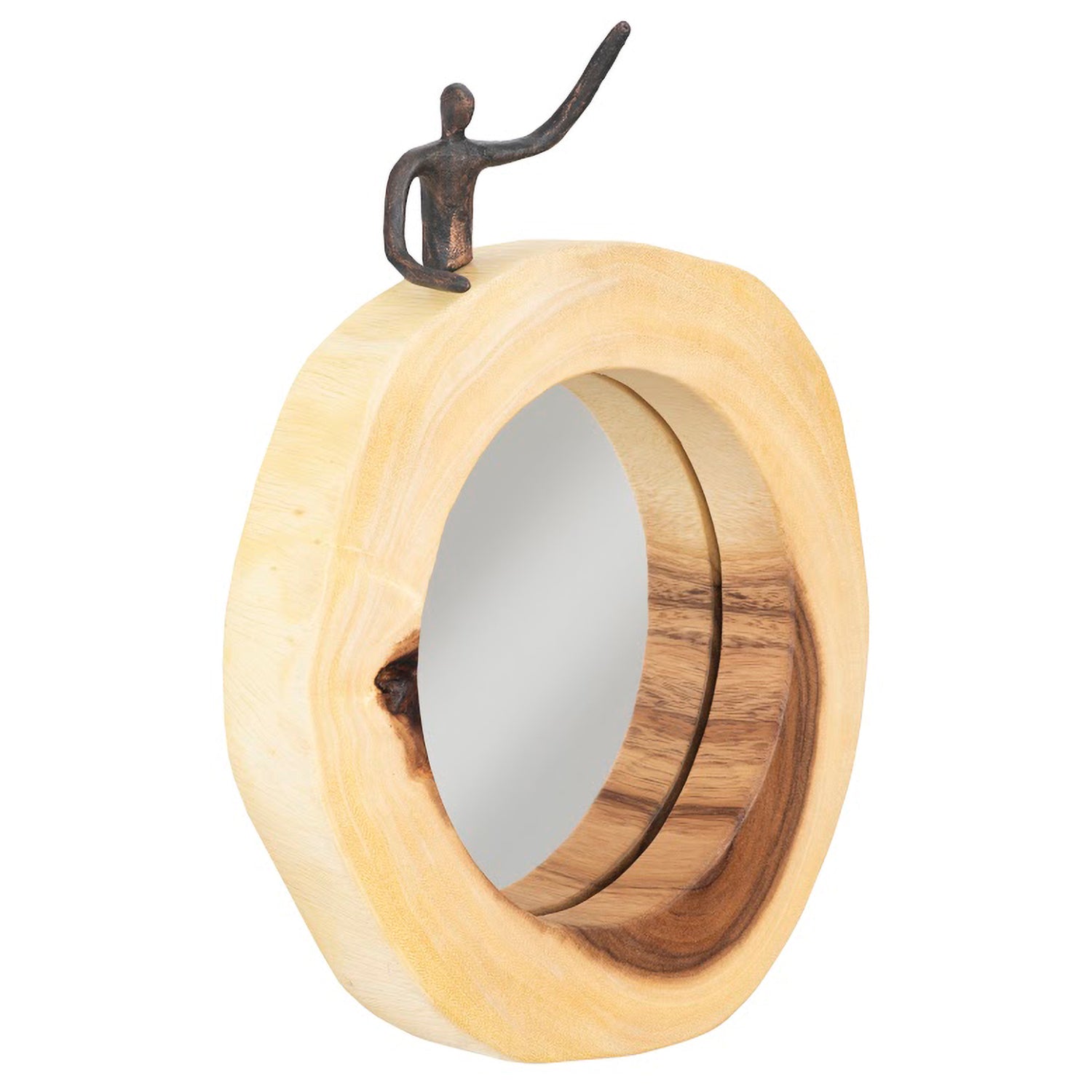 Phillips Collection Atlas Half Man Cross Cut Mirror