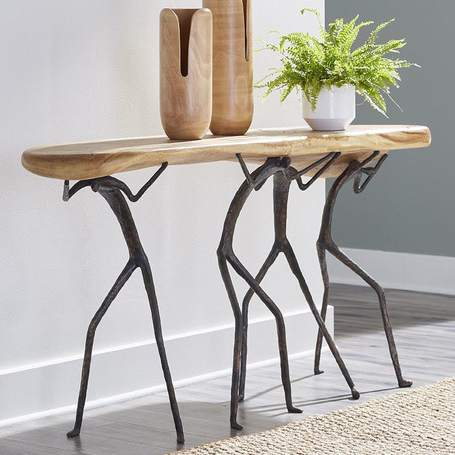 Phillips Collection Atlas Console Table – Paynes Gray