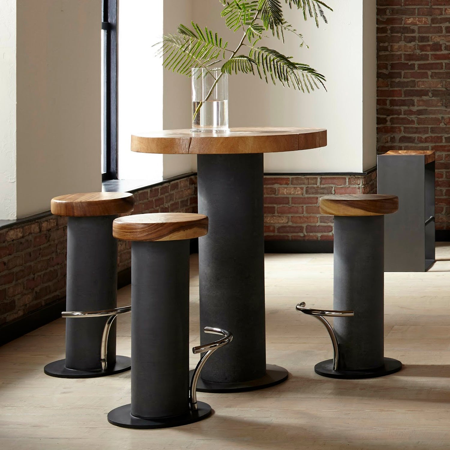 Phillips Collection Concrete Bar Table Paynes Gray