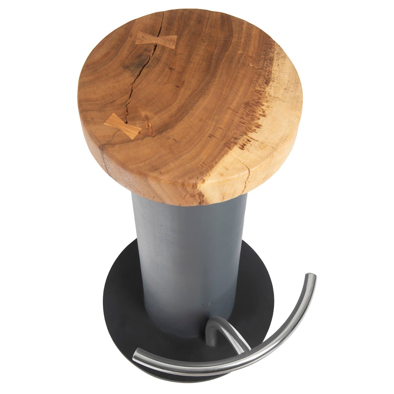 Phillips Collection Concrete Stainless Steel Bar Stool