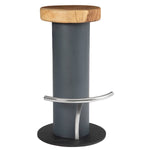 Phillips Collection Concrete Stainless Steel Bar Stool