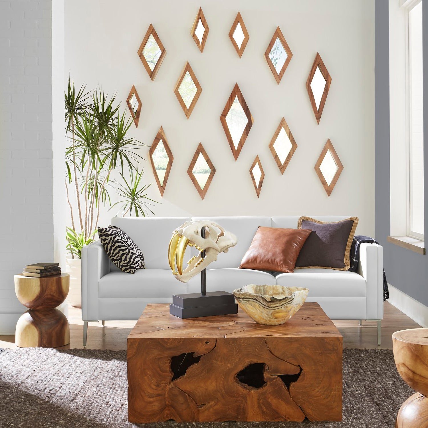 Phillips Collection Diamond Mirror