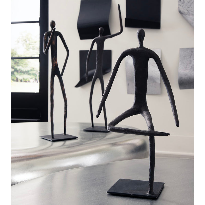 Phillips Collection Gesturing Abstract Figure on Metal Base